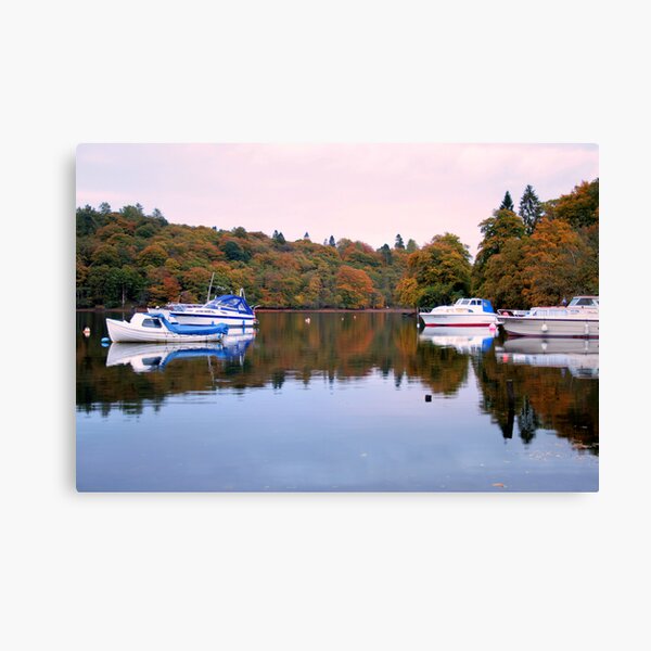 Boats at Luss Canvas Print