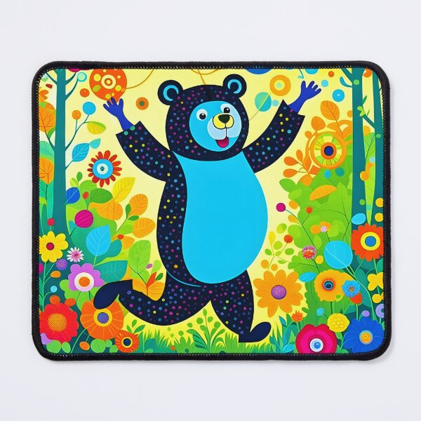 Item preview, Playful bear juggling balls in forest designed and sold by Trendsecne.