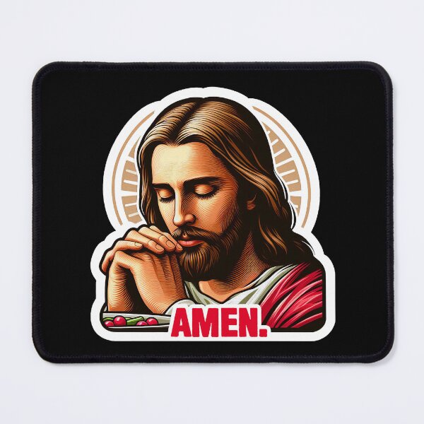 Item preview, Pray Before Meal Amen meme Jesus Christ My Lord My Savior designed and sold by plushism.