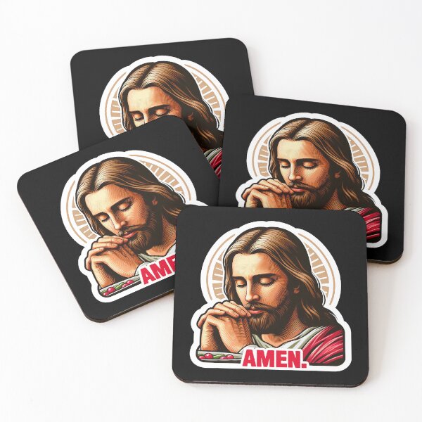 Item preview, Pray Before Meal Amen meme Jesus Christ My Lord My Savior designed and sold by plushism.