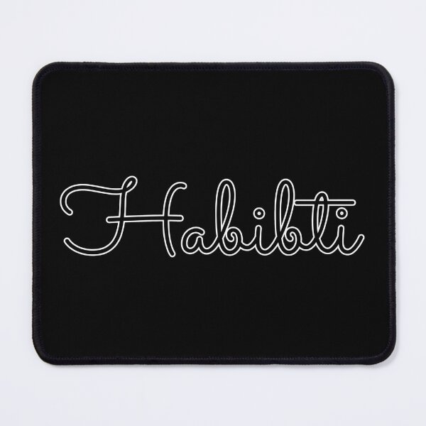 Item preview, Writing Habibti Name Label (Black) designed and sold by NormadWorld.