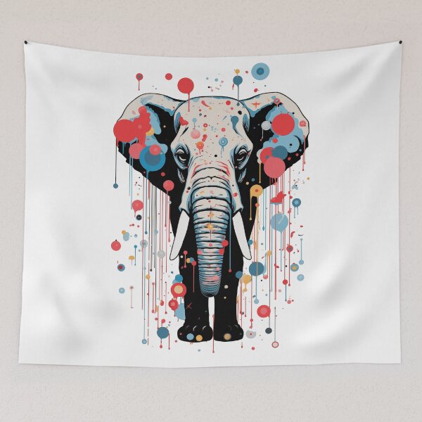 Item preview,  A minimalist, abstract image of an elephant.  designed and sold by InfinityCircle.