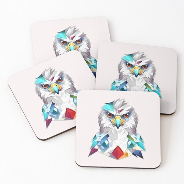 Item preview, Harpy Eagle Bird of Prey Geometric Shaped Artwork designed and sold by Geonimalia.