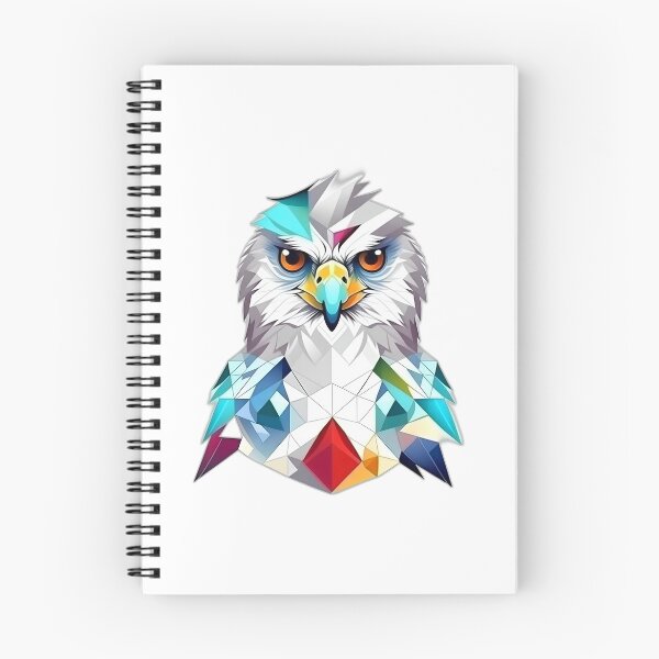 Item preview, Harpy Eagle Bird of Prey Geometric Shaped Artwork designed and sold by Geonimalia.