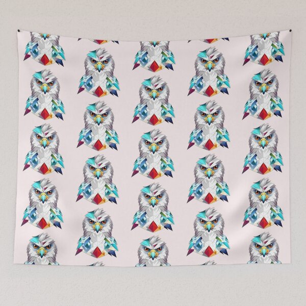 Item preview, Harpy Eagle Bird of Prey Geometric Shaped Artwork designed and sold by Geonimalia.