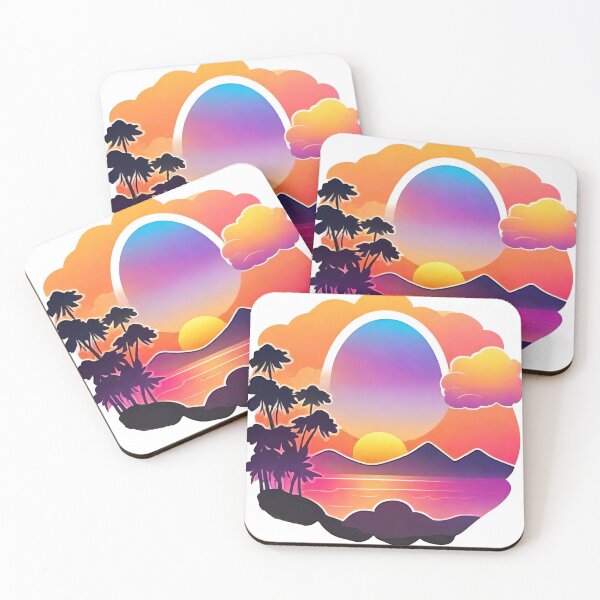 Item preview, Digital Sunset Painting in Vibrant Colors (294) designed and sold by WASjourney.