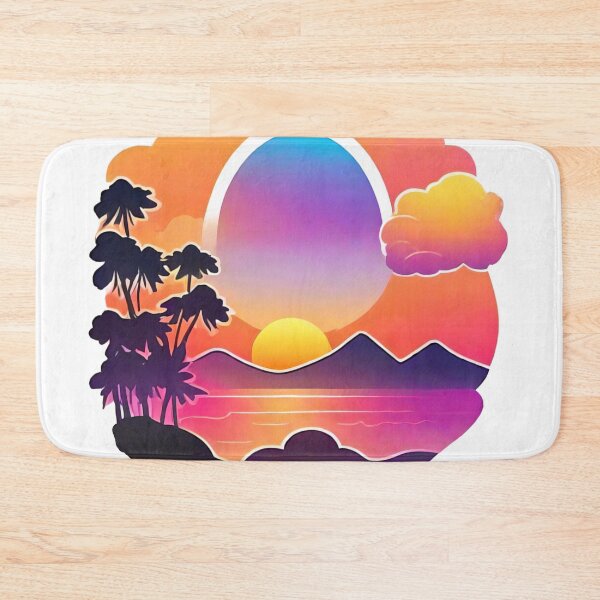 Item preview, Digital Sunset Painting in Vibrant Colors (294) designed and sold by WASjourney.
