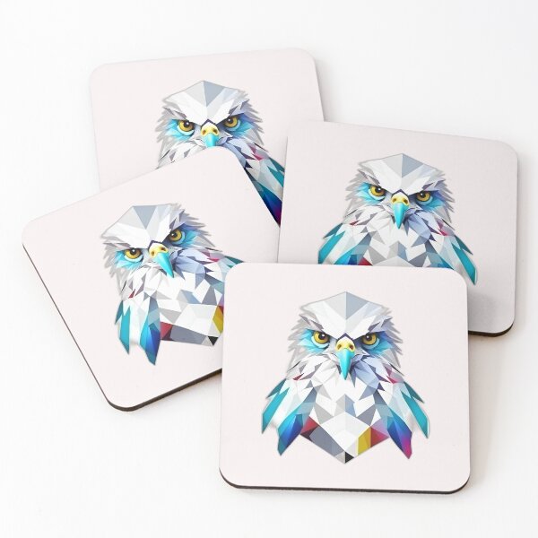 Item preview, Harpy Eagle Bird of Prey Geometric Shaped Artwork designed and sold by Geonimalia.