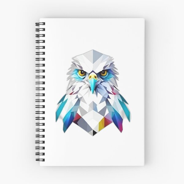 Item preview, Harpy Eagle Bird of Prey Geometric Shaped Artwork designed and sold by Geonimalia.