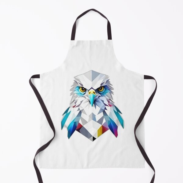 Item preview, Harpy Eagle Bird of Prey Geometric Shaped Artwork designed and sold by Geonimalia.