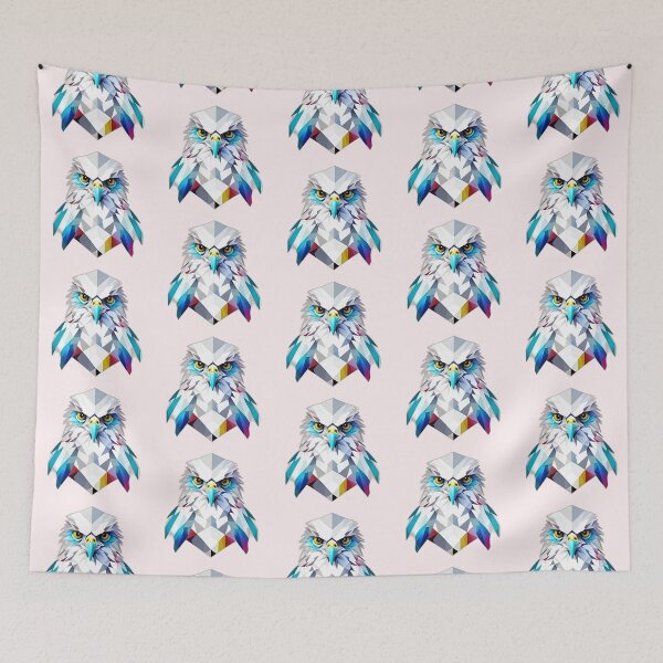 Item preview, Harpy Eagle Bird of Prey Geometric Shaped Artwork designed and sold by Geonimalia.