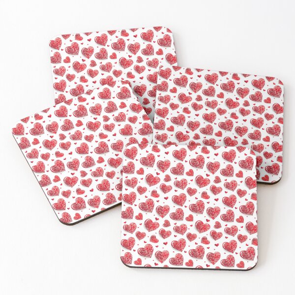 Item preview, Hearts on white background designed and sold by GabbyKI261.