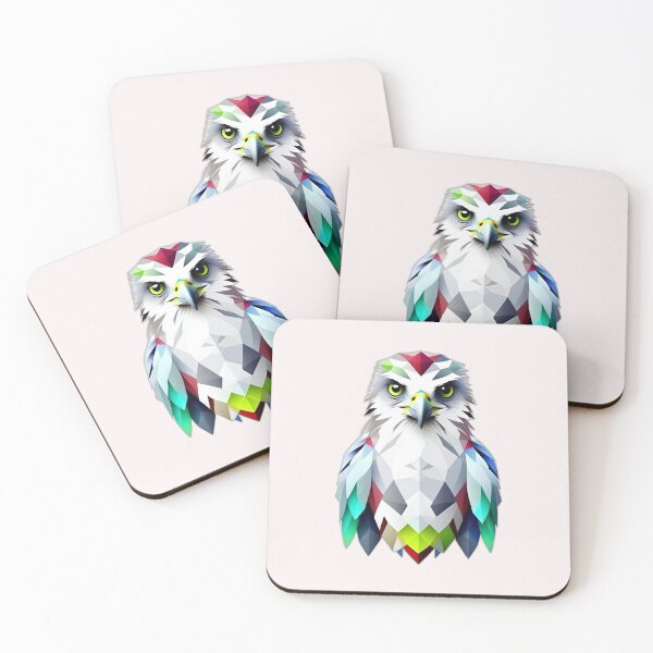 Item preview, Harpy Eagle Bird of Prey Geometric Shaped Artwork designed and sold by Geonimalia.