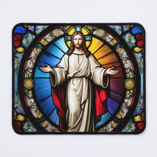 Item preview, Jesus in stained glass style 1 designed and sold by Warih.