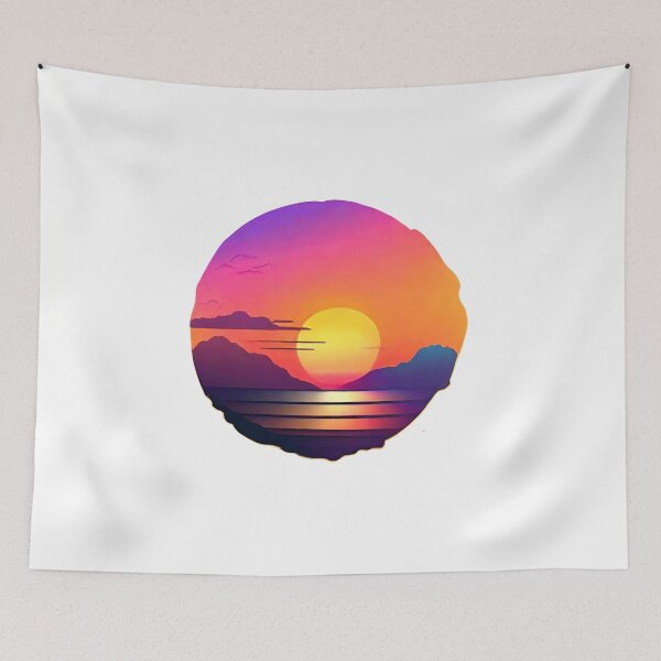 Item preview, Palm Trees Swaying Against a Fiery Sunset: Digital Art Masterpiece (296) designed and sold by WASjourney.