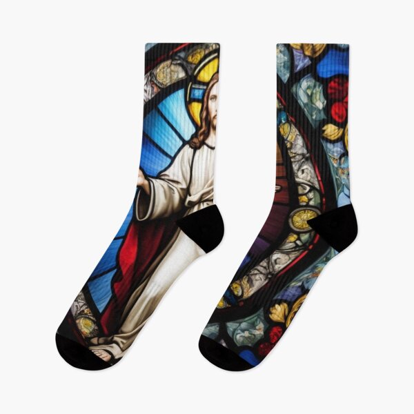 Artikelvorschau, Jesus im Buntglasstil 1 entworfen und verkauft von Warih.