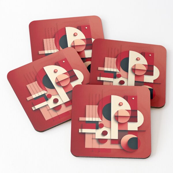 Item preview, Abstract Harmony in Red designed and sold by DreamInk Studio.