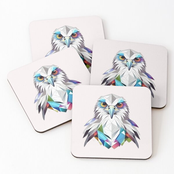 Item preview, Harpy Eagle Bird of Prey Geometric Shaped Artwork designed and sold by Geonimalia.