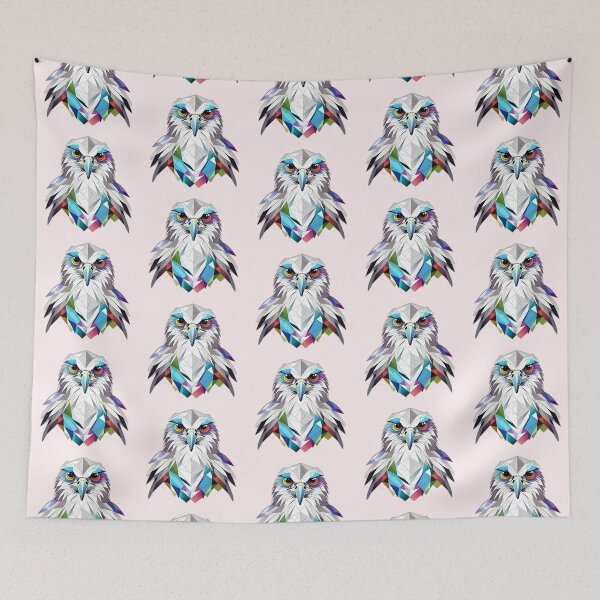 Item preview, Harpy Eagle Bird of Prey Geometric Shaped Artwork designed and sold by Geonimalia.