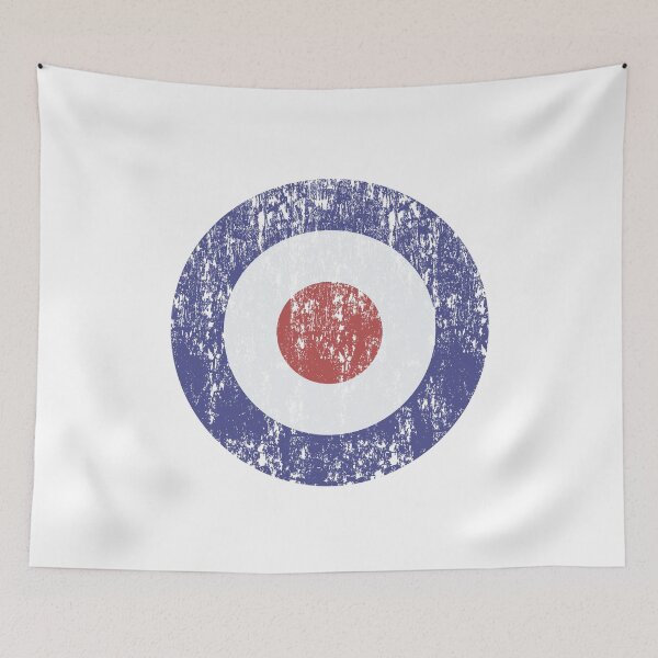 Item preview, British Mod culture roundel - Cool Britannia, Scooter, BritPop, PopArt, RAF designed and sold by retropetrol.