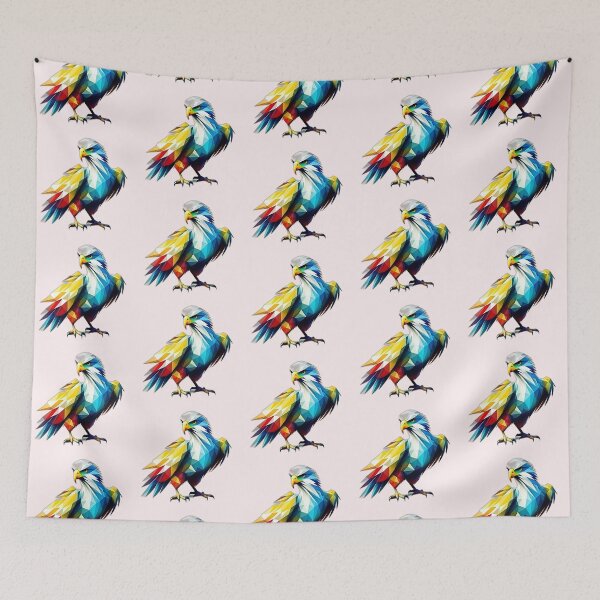 Item preview, Bald Eagle Bird of Prey Geometric Shaped Artwork designed and sold by Geonimalia.
