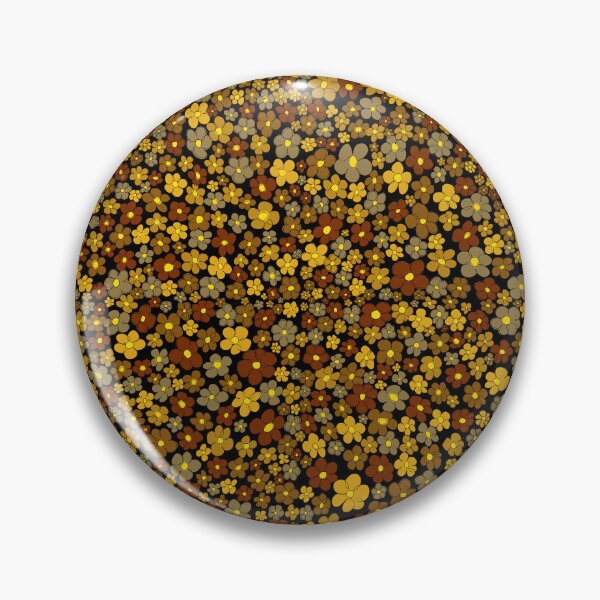 Item preview, brown flower patterned designed and sold by AurelsPrints.