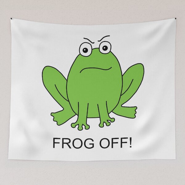 Item preview, Frog Off! Angry Cute Cartoon Frog designed and sold by Scat the cat.