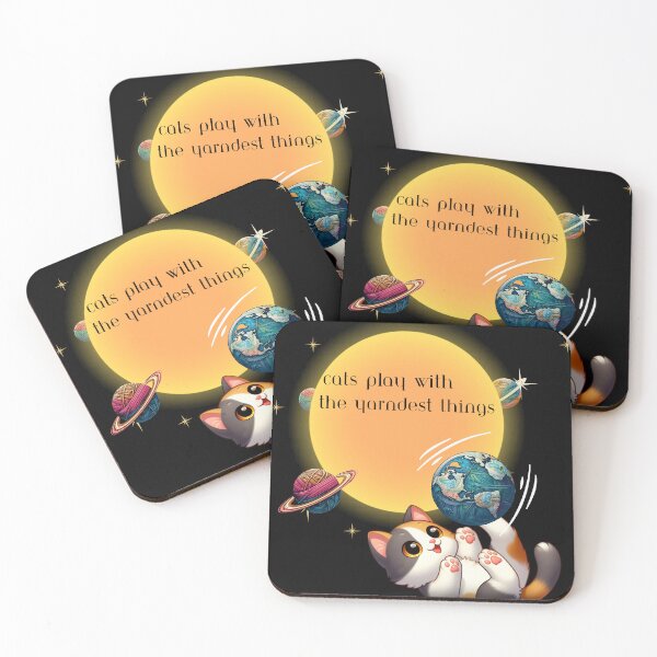 Item preview, Cats play with the Yarndest things designed and sold by Fr0mtheMachine.