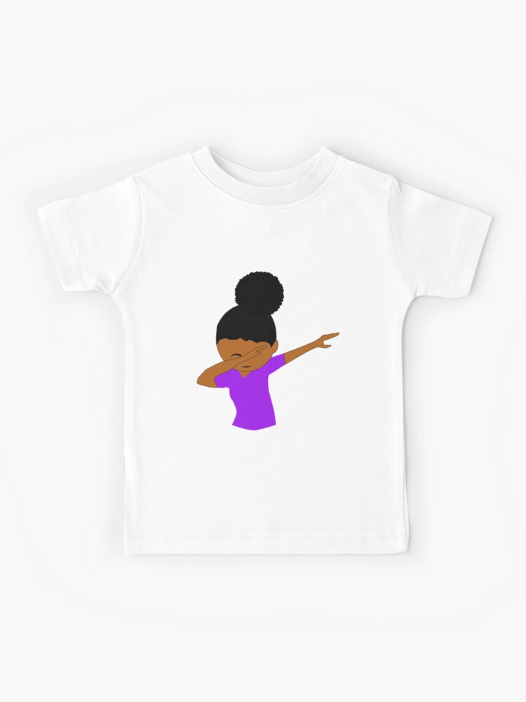 Natural Hair Afro Puffs T-Shirt For Black Girls & Teens Natural Hair Afro Puffs T-Shirt For Black Girls & Teens