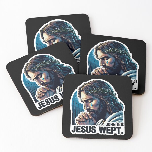 Item preview, John 11:35 Jesus Wept Bible Quote Garden of Gethsemane designed and sold by plushism.