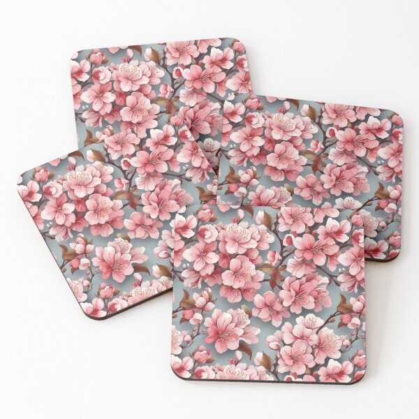 Item preview, Pattern with beautiful cherry blossoms designed and sold by CreativeSparkzz.