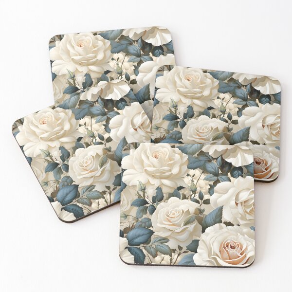 Item preview, White Rose Modern style designed and sold by MuteluArtwork.