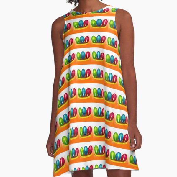 Easter Eggs A-Line Dress