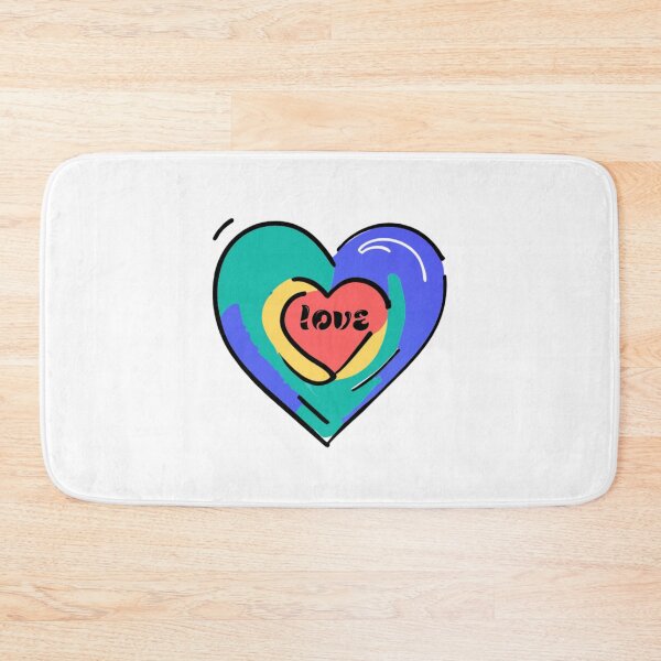 Item preview, Colorful hearts, vintage style designed and sold by BlueMorz.