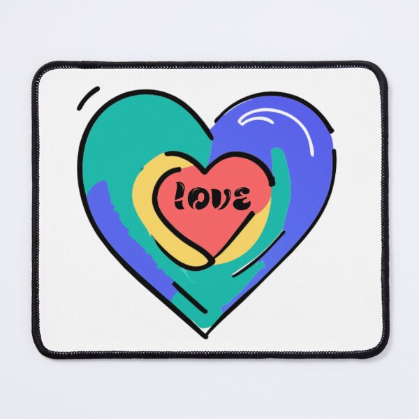 Item preview, Colorful hearts, vintage style designed and sold by BlueMorz.