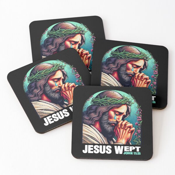 Item preview, John 11:35 Jesus Wept Bible Quote Garden of Gethsemane designed and sold by plushism.