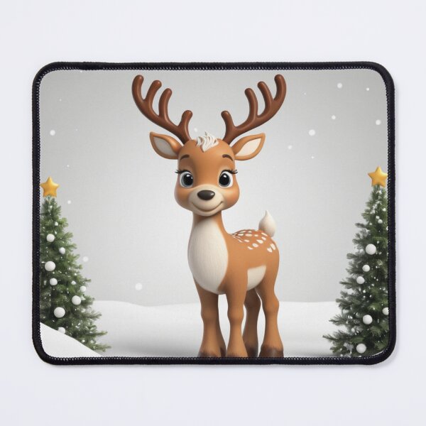 Item preview, Winter Wonderland: A Cheerful Reindeer Amidst the Snow designed and sold by DotsAndDesigns.