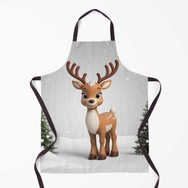 Item preview, Winter Wonderland: A Cheerful Reindeer Amidst the Snow designed and sold by DotsAndDesigns.