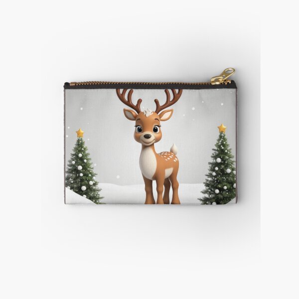 Item preview, Winter Wonderland: A Cheerful Reindeer Amidst the Snow designed and sold by DotsAndDesigns.