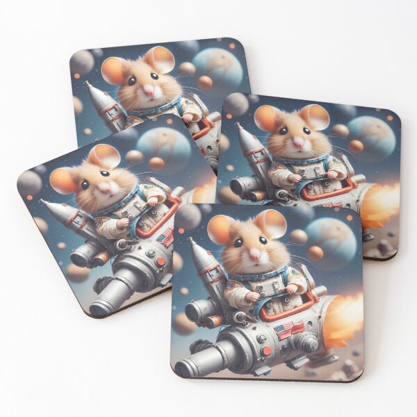 Item preview, Astronaut Hamster on the space designed and sold by BotunPeony.