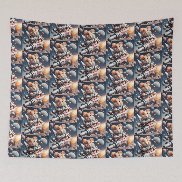 Item preview, Astronaut Hamster on the space designed and sold by BotunPeony.