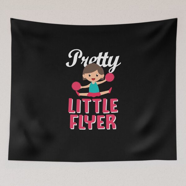 Item preview, Pretty Little Flyer | cheerleader shirt | cheerleader gift | cheerleader clothes for girls | cheerleading tshirt | cheerleader coach | cheerleader dad | cheerleader mom | cheerleading accessories designed and sold by Kreature Look.