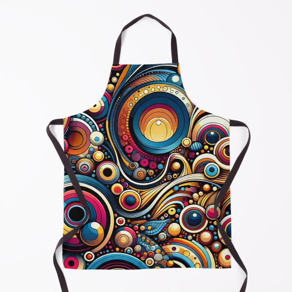 Item preview, Circles of Whimsy: Abstract Orbs in Psychedelic Dance" designed and sold by ArtComixHaven.