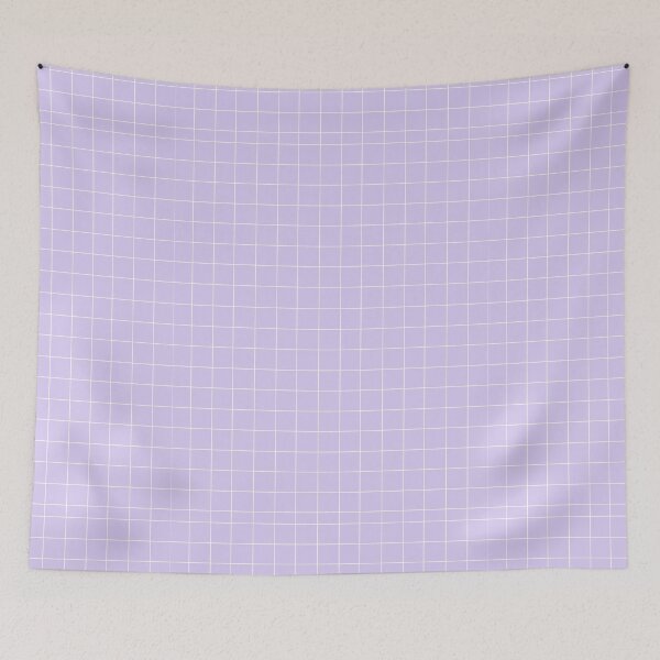 Item preview, White line checkered pattern on a purple background designed and sold by Anngozza2.