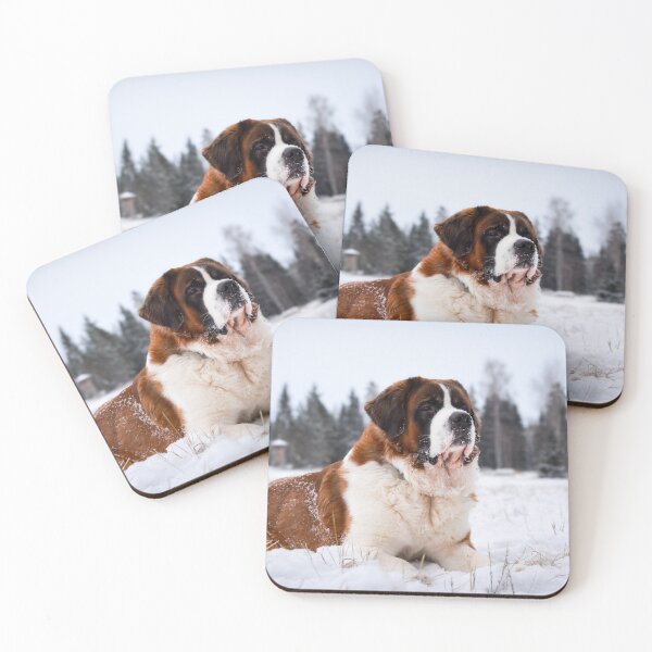 Item preview, St Bernard in snow designed and sold by Elina Price.