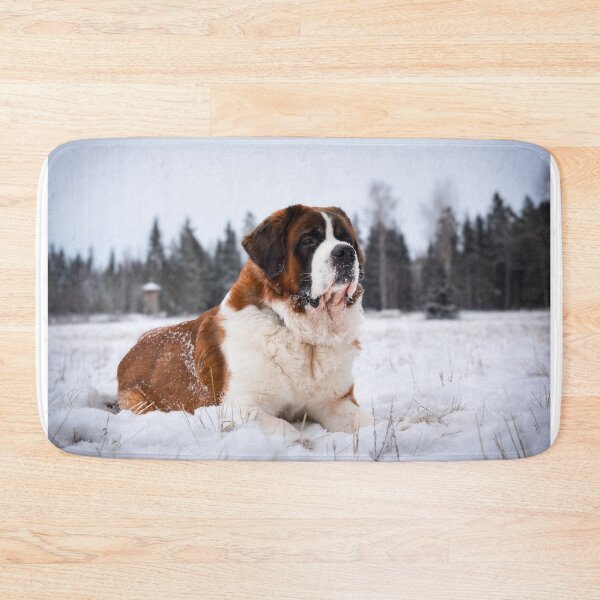 Item preview, St Bernard in snow designed and sold by Elina Price.