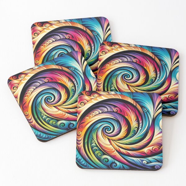 Item preview, Spectrum Swirl designed and sold by MoanaGallery.