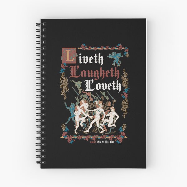 Item preview, Live Laugh Love Medieval Style - funny retro vintage English history (Dark) designed and sold by Nemons.