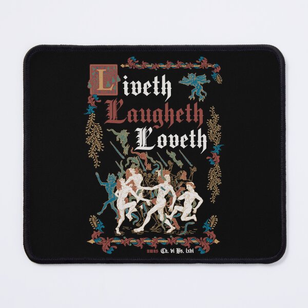 Item preview, Live Laugh Love Medieval Style - funny retro vintage English history (Dark) designed and sold by Nemons.