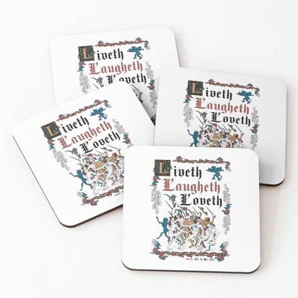 Item preview, Live Laugh Love Medieval Style - funny retro vintage English history designed and sold by Nemons.